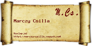 Marczy Csilla névjegykártya